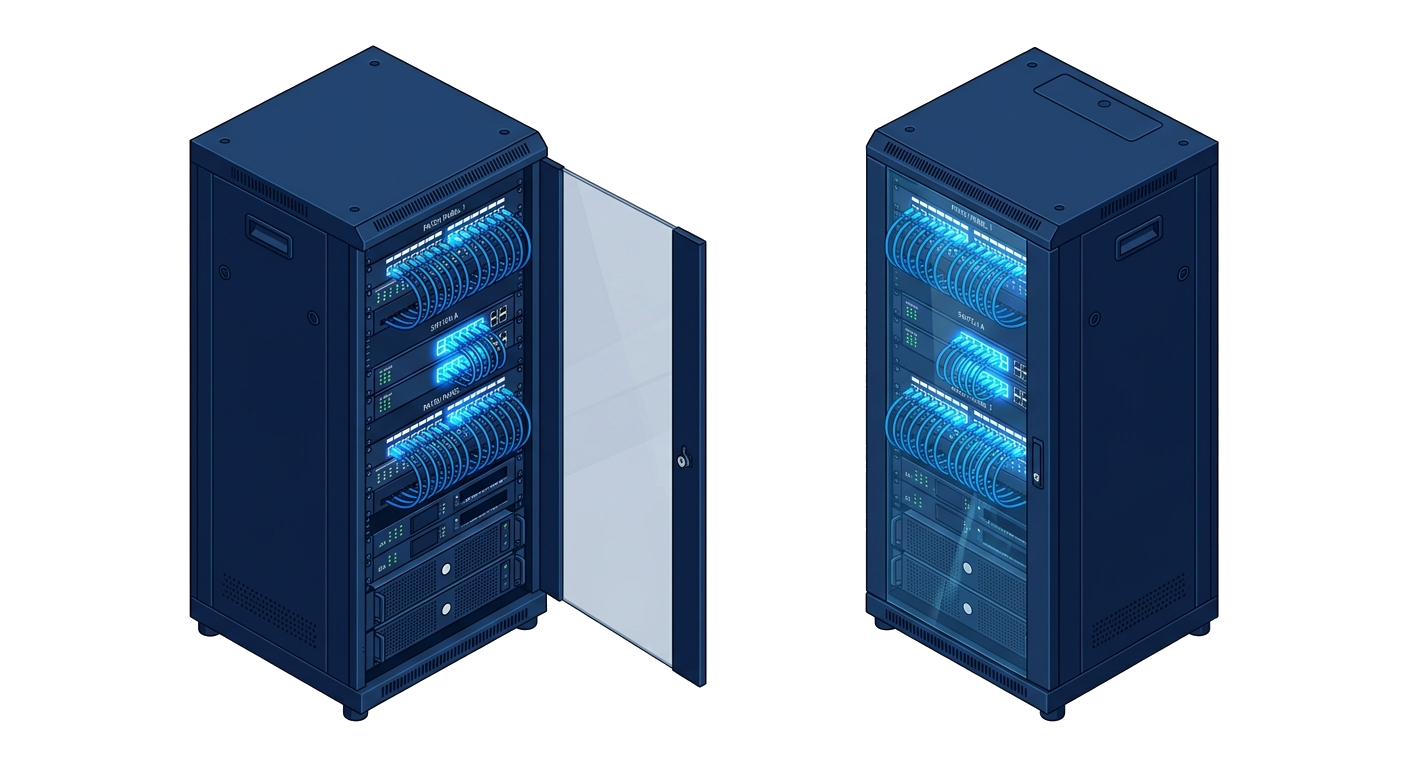 Network infrastructure rack for estate connectivity