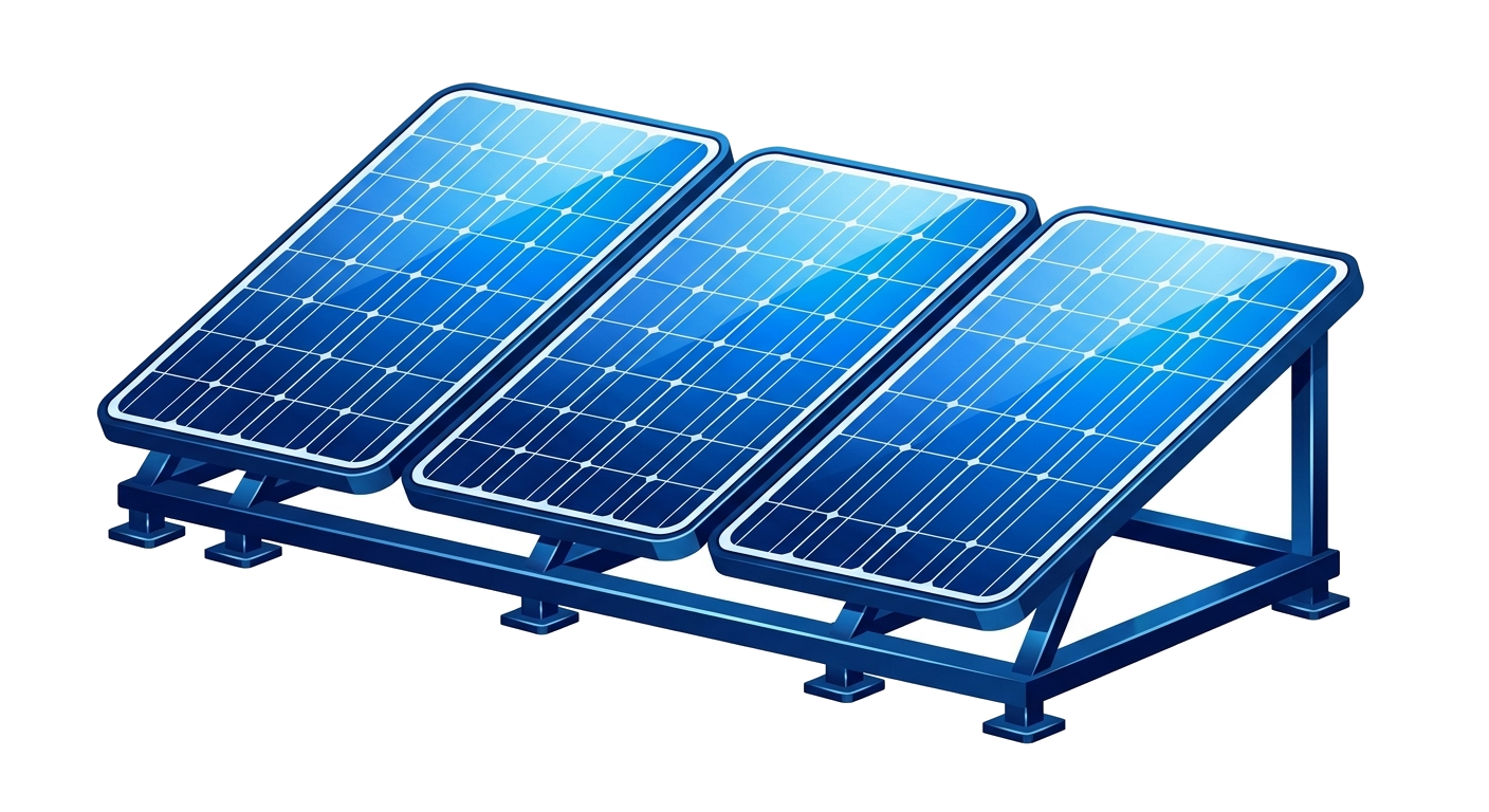 Solar panels for off-grid energy on a rural finca